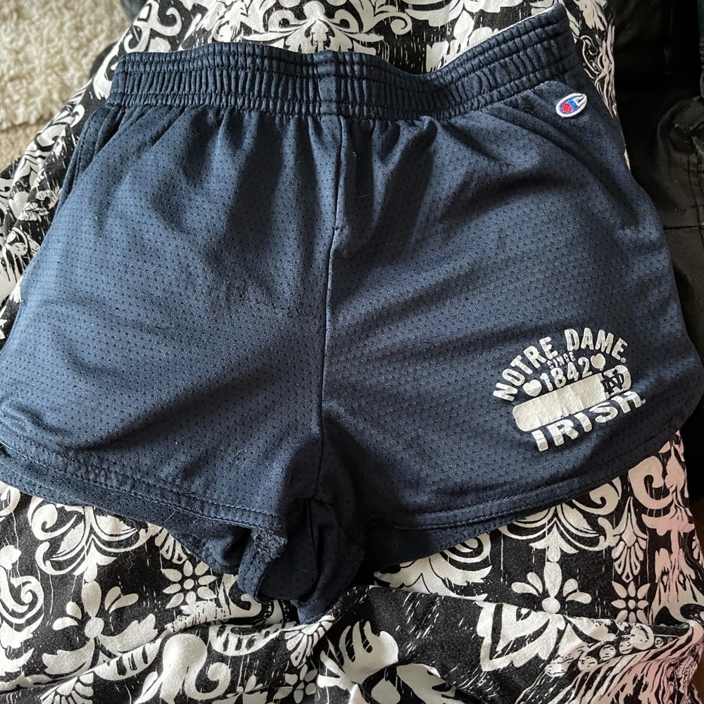 Girl’s Notre Dame Champion shorts